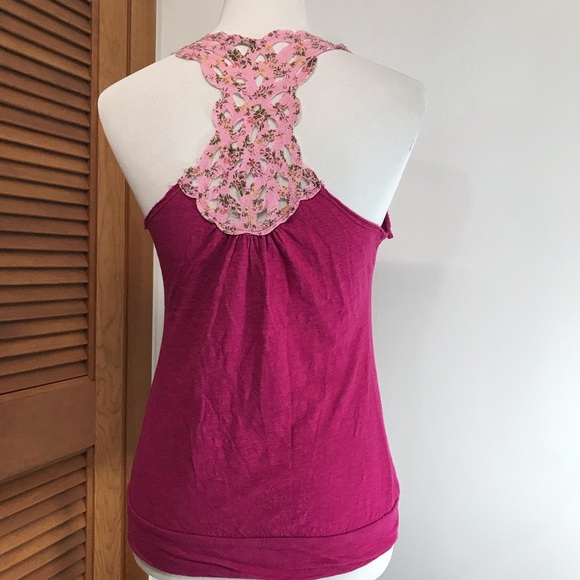 Eyelash Couture Racer Back Sleeveless Top - Picture 2 of 7